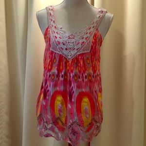 Pink-Red Freelance Tang-Top